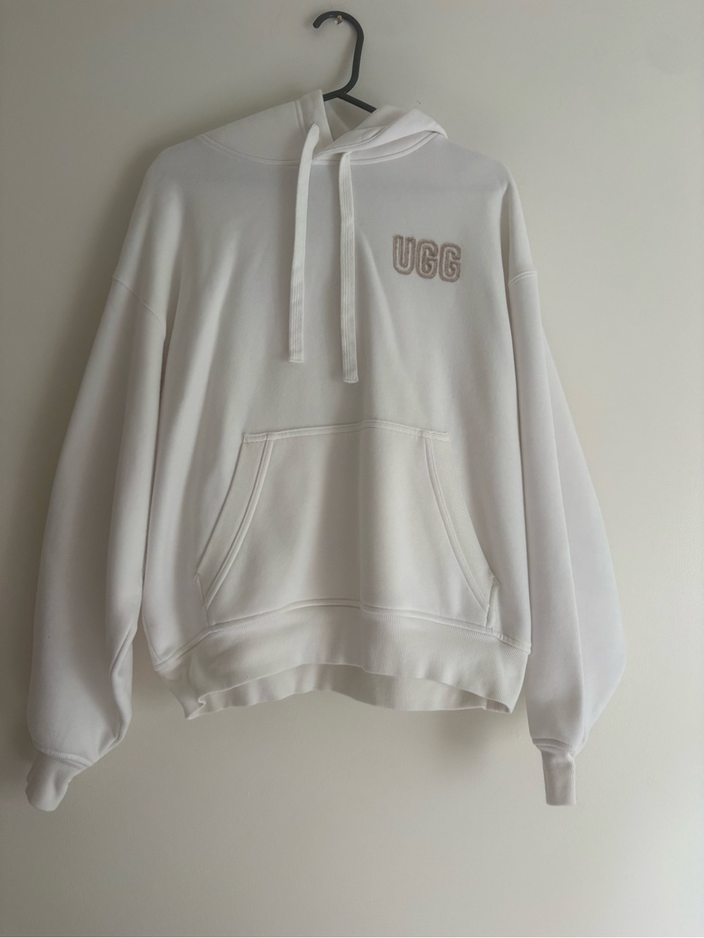UGG Women's White Logo Pullover Hoodie Sweater